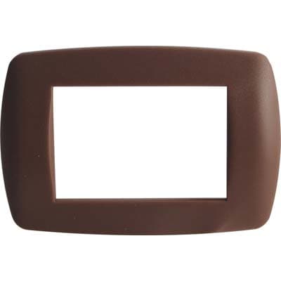 Placca Coprifrutti Millenium Marlanvil Cacao Posti 3 122 x 83 mm 15 Pezzi - 2
