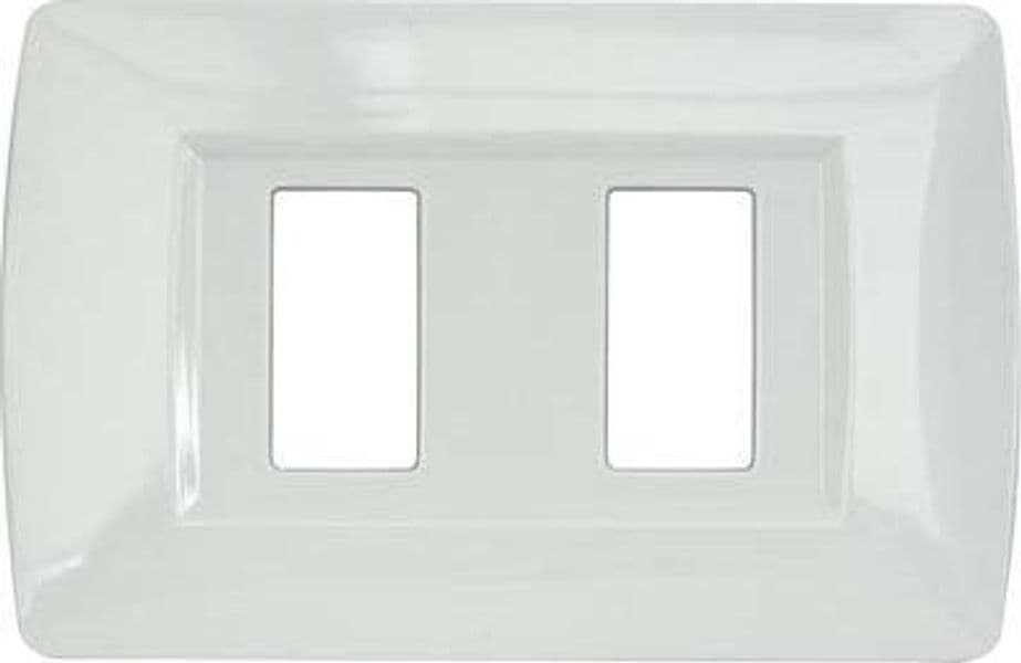 Placca Coprifrutti Magic Line Nylon Bianco Posti 2 120 x 80 mm 2 Pezzi – Autres