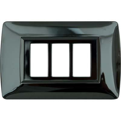 Placca Coprifrutti Magic Line Nylon Nero Posti 2 120 x 80 mm 2 Pezzi - 2