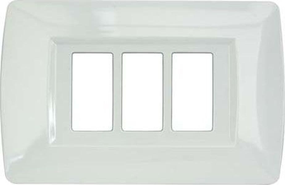 Placca Coprifrutti Magic Line Nylon Bianco Posti 3 120 x 80 mm 2 Pezzi - 2