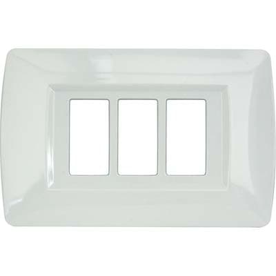Placca Coprifrutti Magic Line Nylon Bianco Posti 3 120 x 80 mm 2 Pezzi - 2