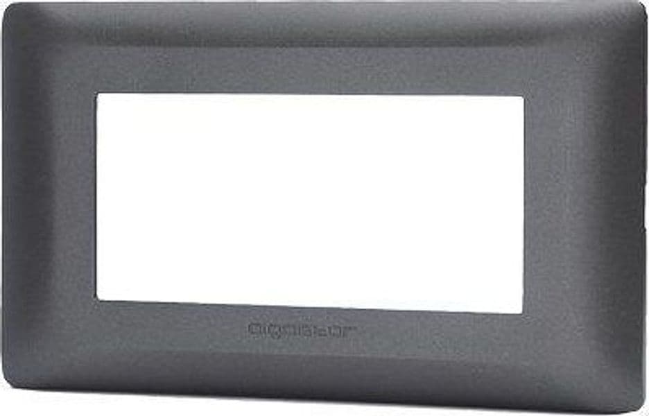 Placca Coprifrutti Abm Nero Posti 4 140 x 85 mm 8 Pezzi - 2
