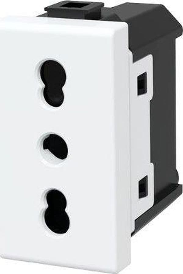 Presa Abm Bianco a 10 a 16 2P con T 250 V 8 Pezzi - 2