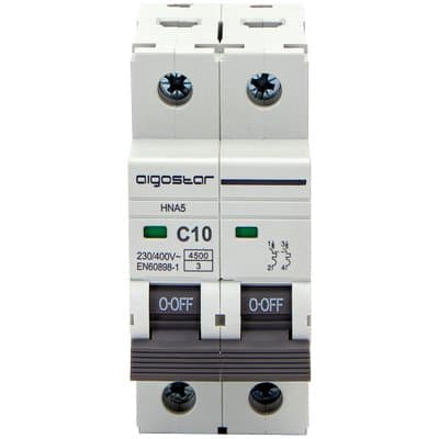 Interruttore Magnetotermico 2 Posti Aigostar 230 V 2 Pezzi 7409115 - 2