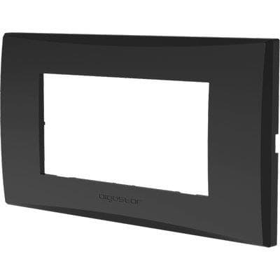 Placca Coprifrutti Avp Grigio Scuro Posti 4 140 x 85 mm 8 Pezzi - 2