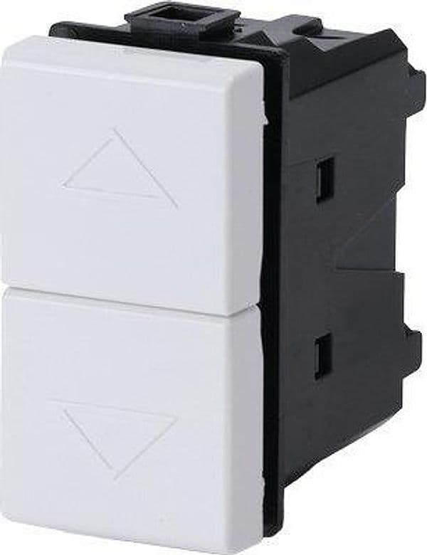 Pulsante Unipolare Doppio Abm Bianco a 16 250 V 8 Pezzi - 2