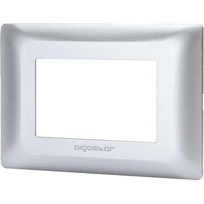 Placca Coprifrutti Abm Argento Posti 3 120 x 85 mm 8 Pezzi - 2