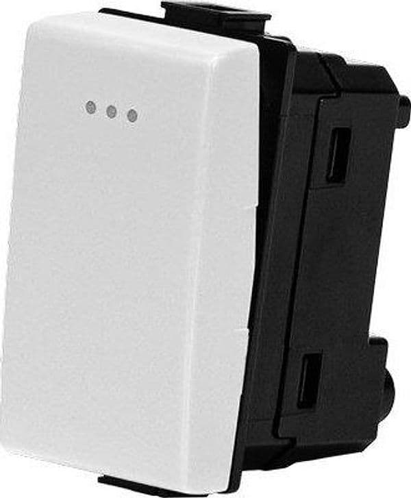 Pulsante Unipolare Abm Bianco a 16 250 V 8 Pezzi - 2
