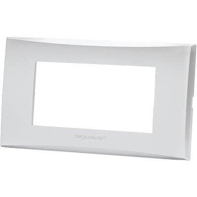 Placca Coprifrutti Avp Argento Posti 4 140 x 85 mm 8 Pezzi - 2