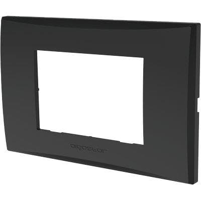 Placca Coprifrutti Avp Nero Posti 3 120 x 85 mm 8 Pezzi - 2