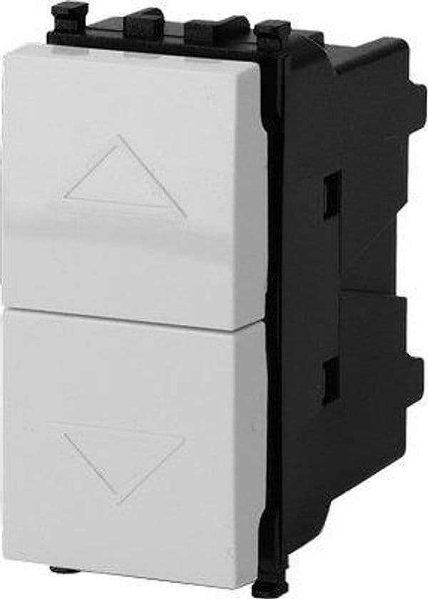 Pulsante Unipolare Doppio Avp Bianco a 16 250 V 8 Pezzi - 2
