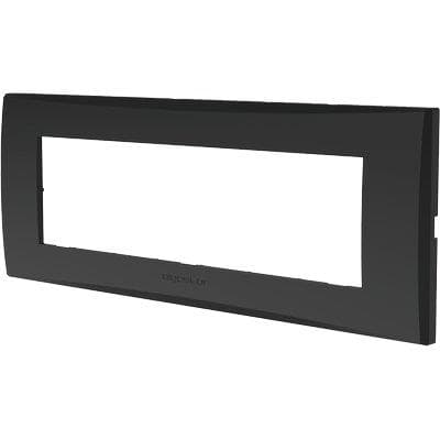 Placca Coprifrutti Avp Nero Posti 7 205 x 80 mm 8 Pezzi - 2