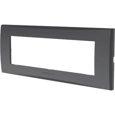 Placca Coprifrutti Avp Grigio Scuro Posti 7 205 x 80 mm 8 Pezzi - 2