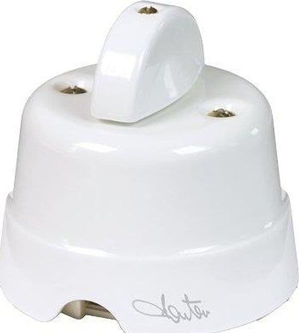 Interruttore Deviatore Unipolare Country Fme Ceramica Bianco Volt 250 a 10 – Fanton