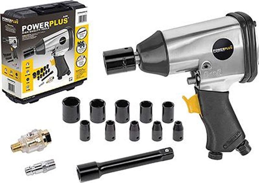 Avvitatore Ac Pneumatico in Kit Power Plus Attacco 1/2f con Rapido Nr 14 - 2