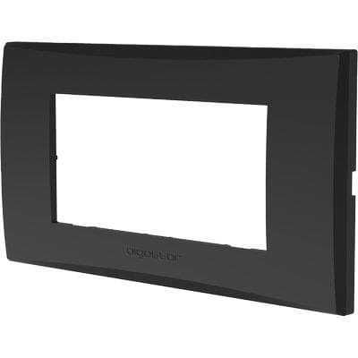 Placca Coprifrutti Avp Nero Posti 4 140 x 85 mm 8 Pezzi - 2