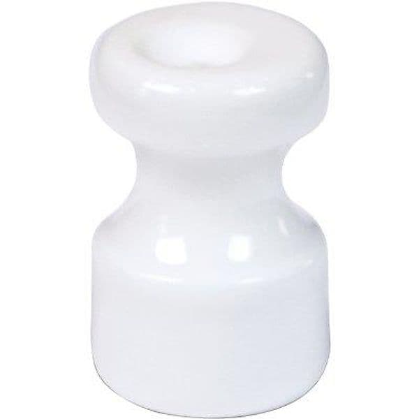 Isolatore Country Fme Ceramica Bianco 16 mm 10 Pezzi - 2
