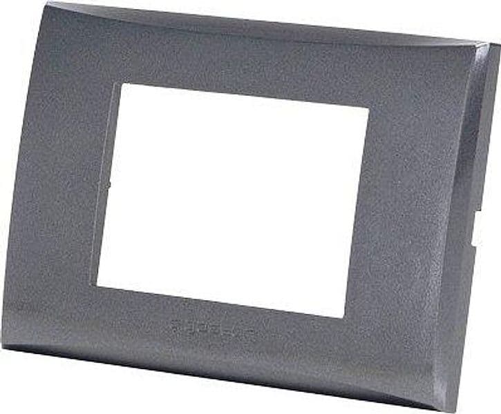 Placca Coprifrutti Avp Grigio Scuro Posti 3 120 x 85 mm 8 Pezzi - 2