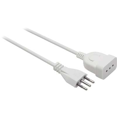 Prolunga Lineare Bianco 2P con T 10A N°xmmq 3X075 5 m 2 Pezzi - 2
