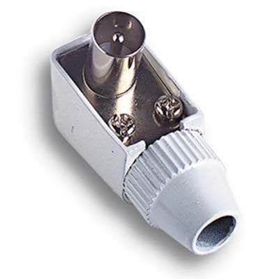 Spina Coassiale Tv 90 ° Fme Ohm 75 95 mm 10 Pezzi - 2