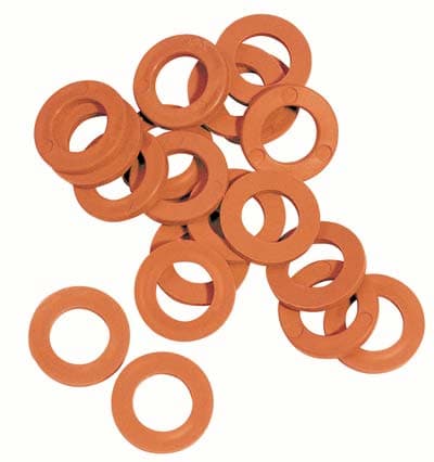 Guarnizione Cuoio per Regolatore e Flessibile 17 x 11 mm H 3 mm 100 Pezzi - 2