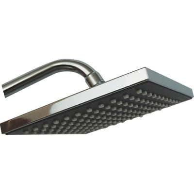 Soffione Doccia con Snodo Quadro ABS Cromato ½f Mm 200X200 - 2