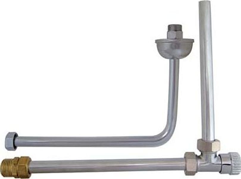 Rubinetto con Squadretta per Scaldacqua Ottone Cromato Mm 150X250 – Autres