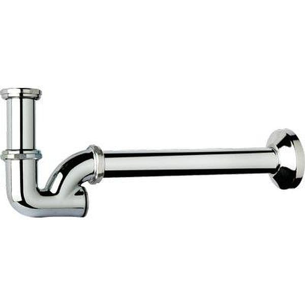 Sifone Scarico Cr a P Ispezione Posteriore Tea Ottone Cromato 11 x 4 Canna - 2