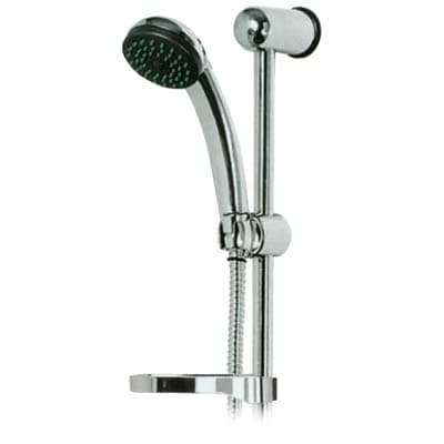 Saliscendi Doccetta 1 Getto Jet ABS Cromato Tubo Mm 25 con Flex Cm 150 - 2