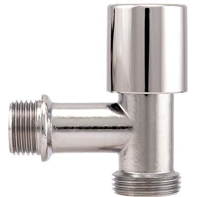 Rubinetto a Vite per Lavatrice 250 Itap Ottone Cromato ½MX3 4 M 6 Pezzi - 2