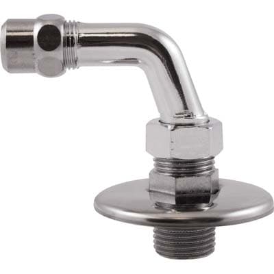 Curvetta Sottolavabo Ottone Cromato ½xmm 10 con Rosetta 2 Pezzi - 2