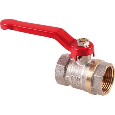 Valvola Sfera Ff Leva Stars Ottone Nichelato 1 2 F 4 Pezzi - 2