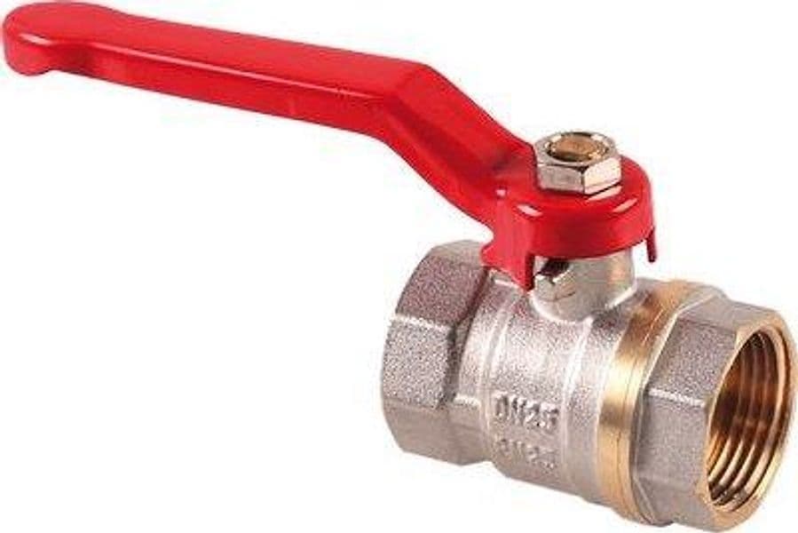 Valvola Sfera Ff Leva Stars Ottone Nichelato 1 F 2 Pezzi - 2