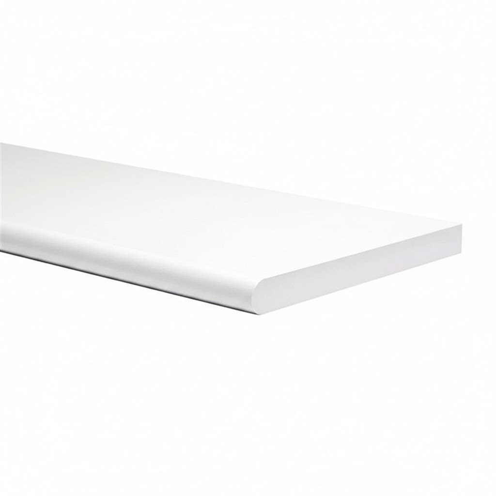 Mensola Rettangolare Stondata Amica 80 x 20 cm Col Bianco Spess. 1,8 cm - 2