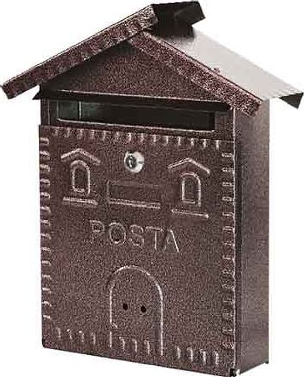 Cassetta Postale Rustica Casetta Mm 280 x 90 x 350H Ramata - 2