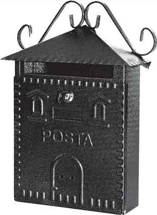Cassetta Postale Rustica Residence Mm 300 x 100 x 360H Nera – Autres