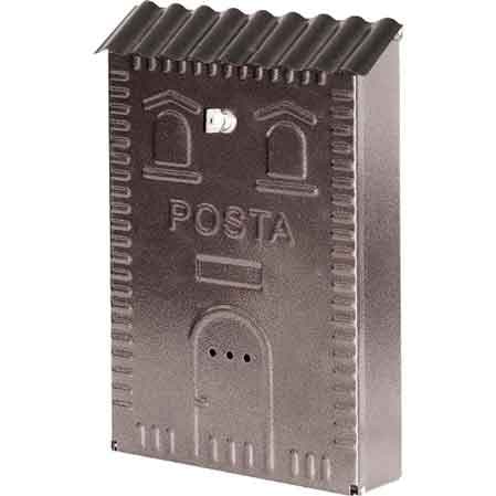 Cassetta Postale Rustica Casetta con Tegole Mm 270 x 100 x 400H Ramata - 2