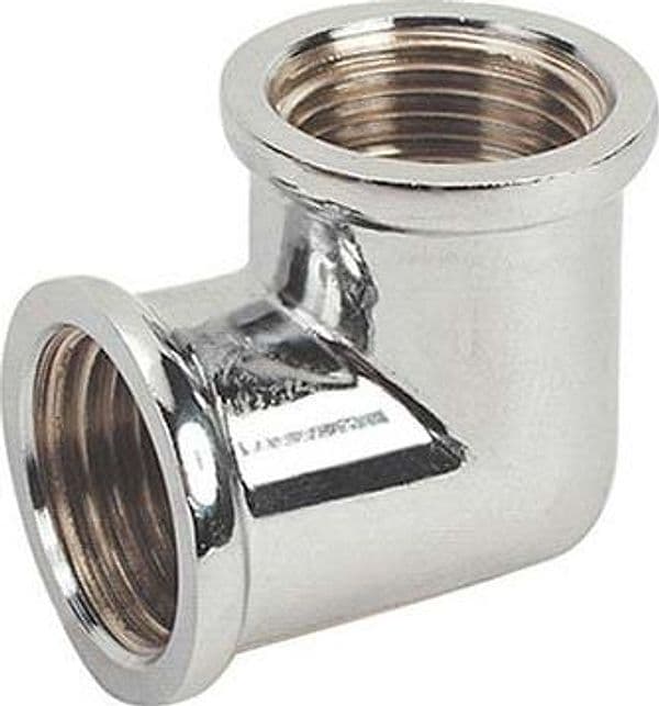 Gomito Ff Ottone Cromato 90 Gebo 3 4 F 5 Pezzi - 2