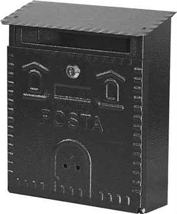 Cassetta Postale Rustica Mm 230 x 90 x 290H Nera - 2