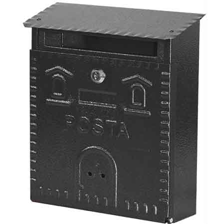 Cassetta Postale Rustica Mm 230 x 90 x 290H Nera - 2