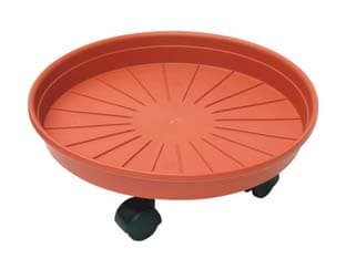 Sottovaso Tondo con Ruote Margherita Ø 25 mm CMX6H. Ics 4 Pezzi - 2