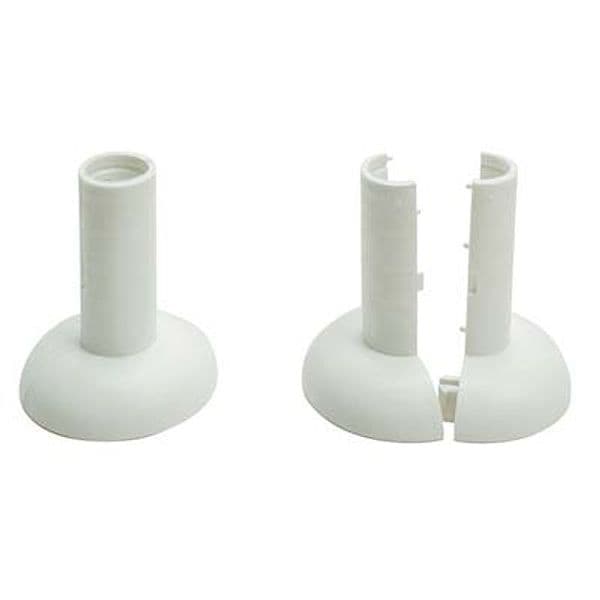 Rosetta Pp Apribile Copri Tubo Bianco 10 a 16 mm 50 Pezzi - 2
