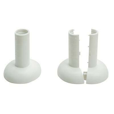 Rosetta Pp Apribile Copri Tubo Bianco 10 a 16 mm 50 Pezzi - 2