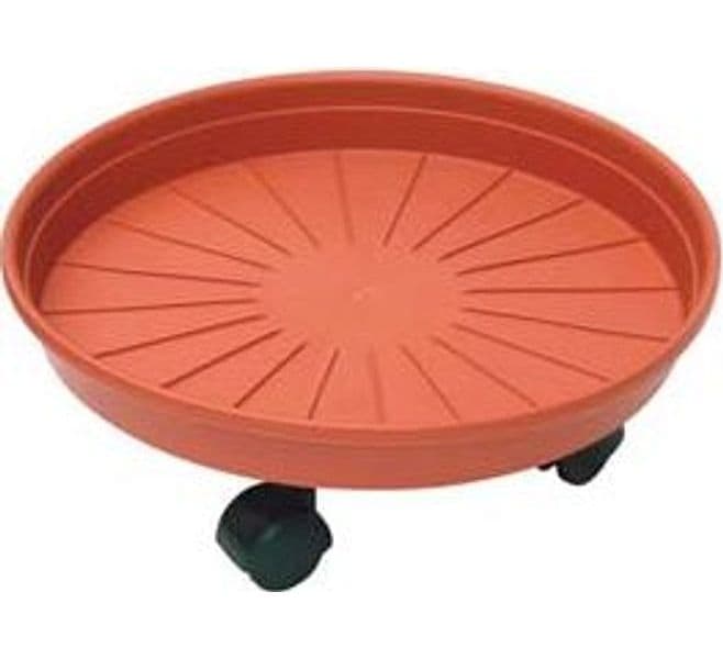 Sottovaso Tondo con Ruote Margherita Ø 45 mm CMX7H. Ics 3 Pezzi