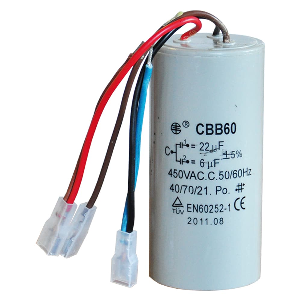 CONDENSATORE per TT 125 - 12,5 mF + 3,5 mF  - TIRATUTTO - 2
