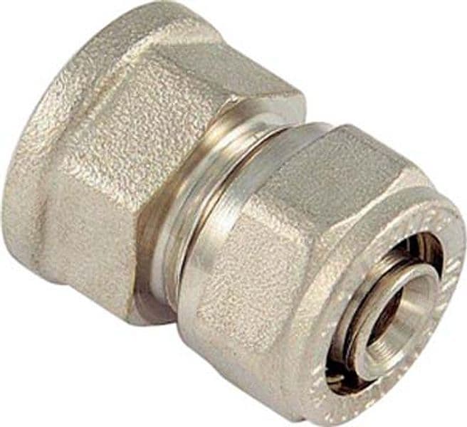 Manicotto Multistrato Filetto Femmina Bampi Ottone 16 mm x 1/2 F 10 Pezzi - 2