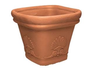 Vaso Zeus Quadro Festonato 40, 38 CMX38 H.33 di Martino - 2