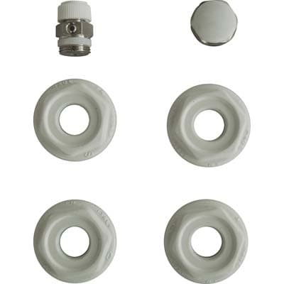 Kit Montaggio Radiatore 4 Riduzioni con Tappo con Valvola Sfiato - 2