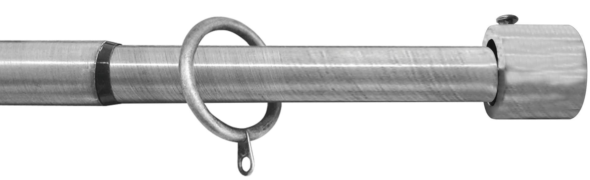 Bastone per Tende New York Estensibile Cm 300÷380 Colore Argento Utilia - 2