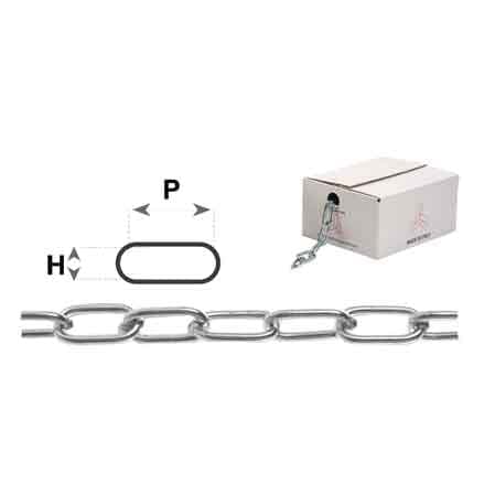 Catena Genovese Nichelata N°14 (22 mm) Catenificio Rigamonti Pxh 152 x 62 - 2